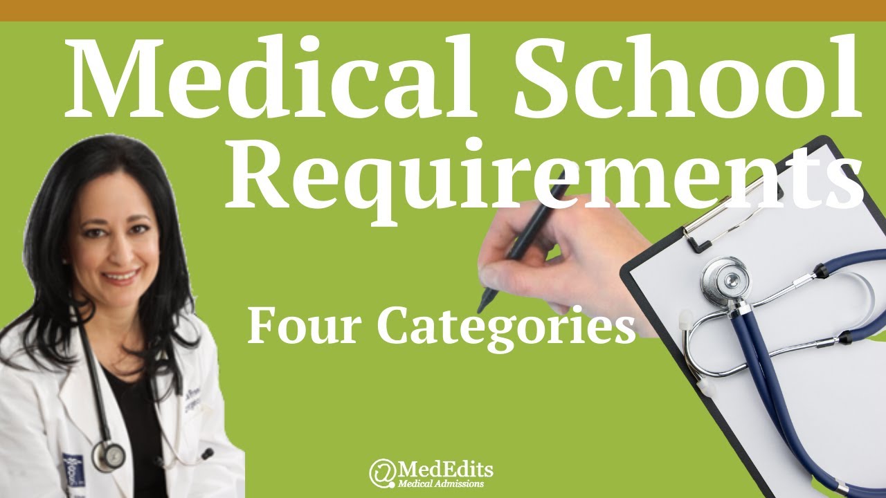 Medical School Requirements Four Categories MedEdits Colleges at